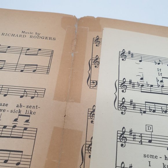 If I Loved You Carousel Vintage Sheet Music Theater Guild Rodgers Hammerstein - Picture 4 of 5